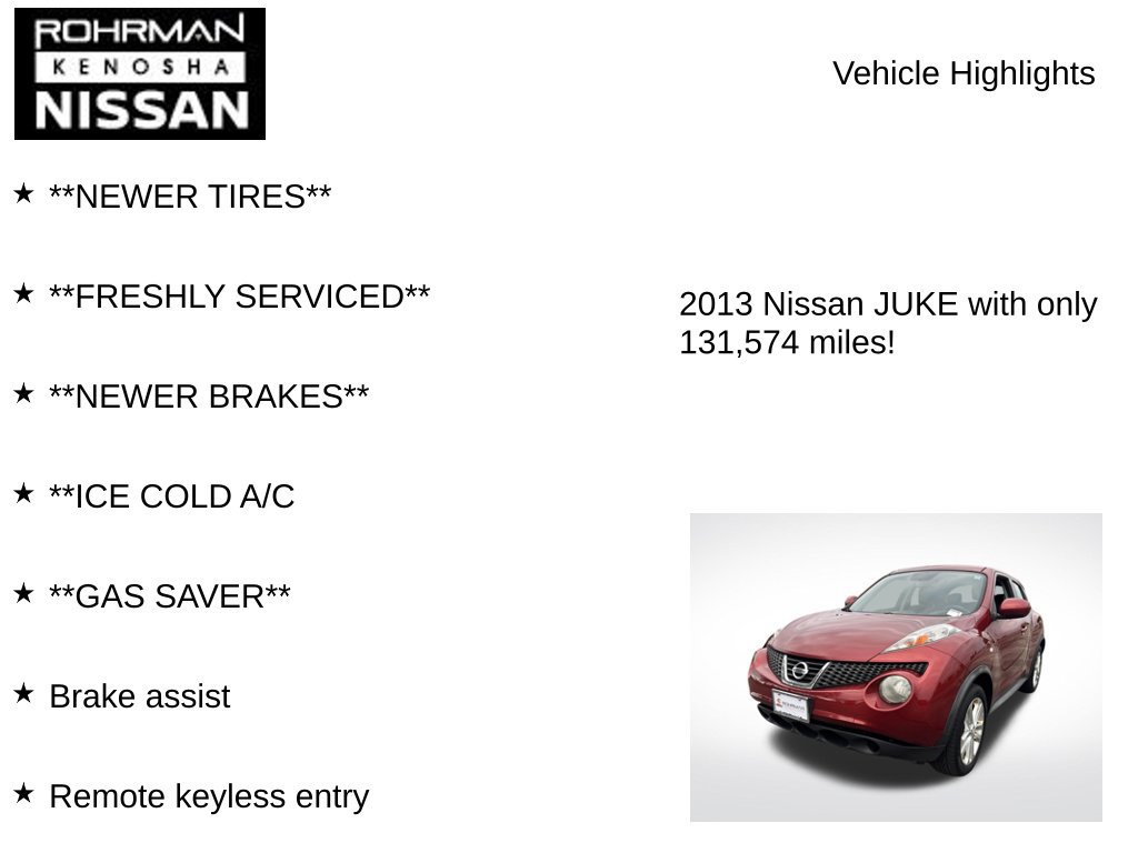 Used 2013 Nissan Juke S AWD/4WD image 7
