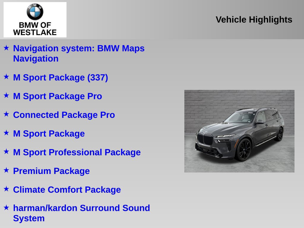 Used 2024 BMW X7 xDrive40i w/ M Sport Package AWD/4WD image 6