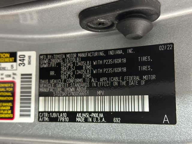 Used 2022 Toyota Sienna Limited AWD/4WD image 50