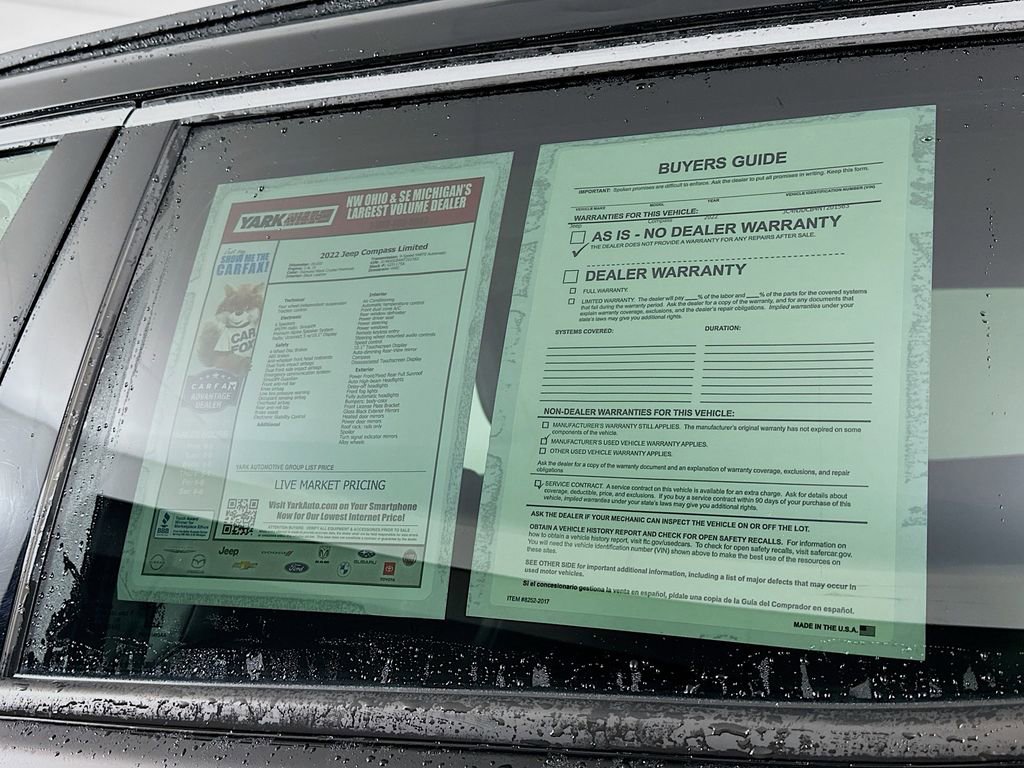 Certified 2022 Jeep Compass Limited w/ Sun and Sound Group image 16