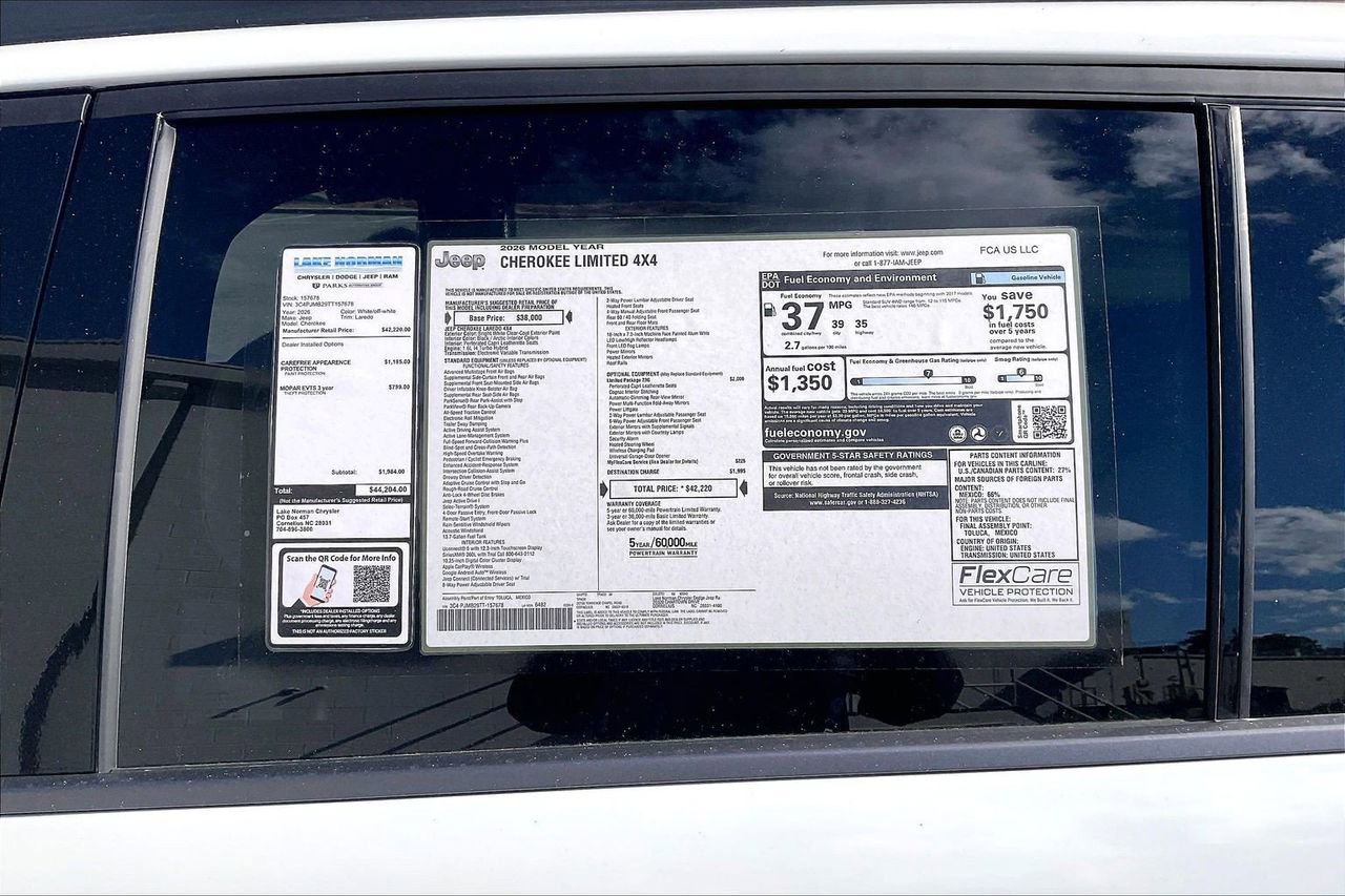 New 2026 Jeep Cherokee Limited image 36