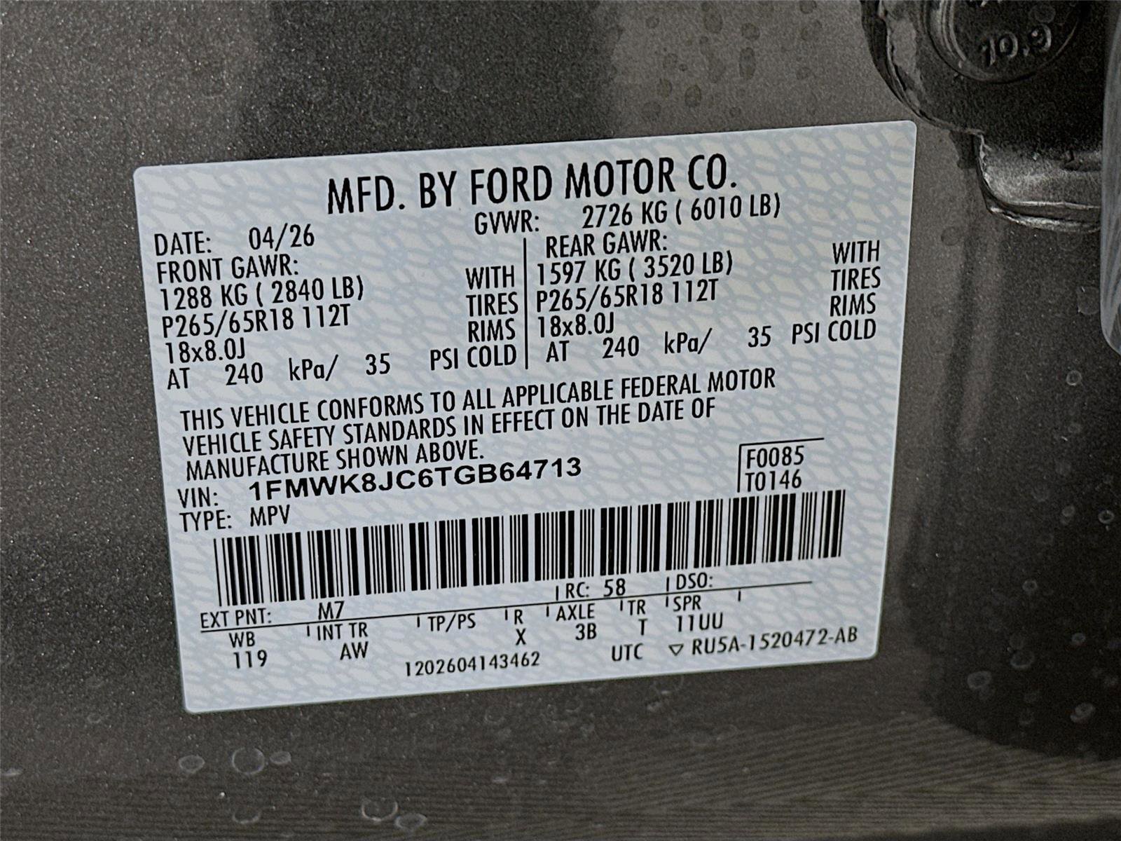 New 2026 Ford Explorer Tremor AWD/4WD image 24