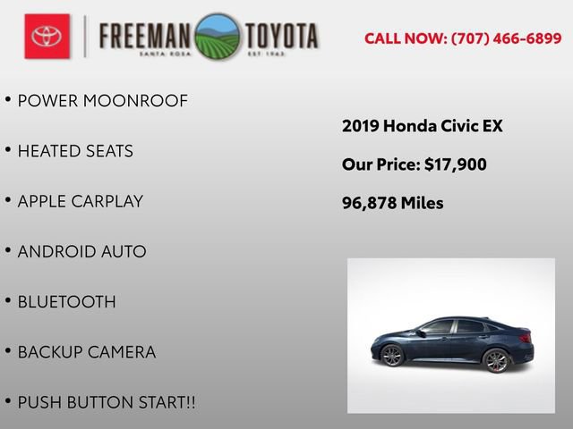 Used 2019 Honda Civic EX image 4