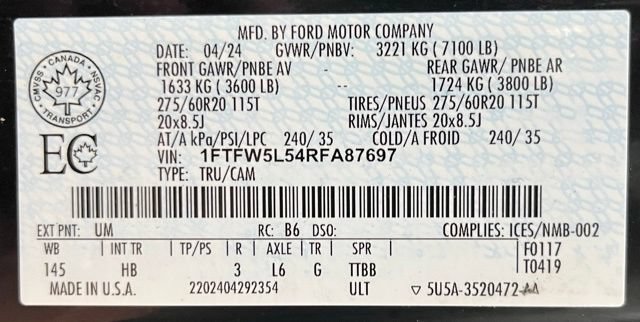 Used 2024 Ford F150 Lariat w/ Mobile Office Package AWD/4WD image 61