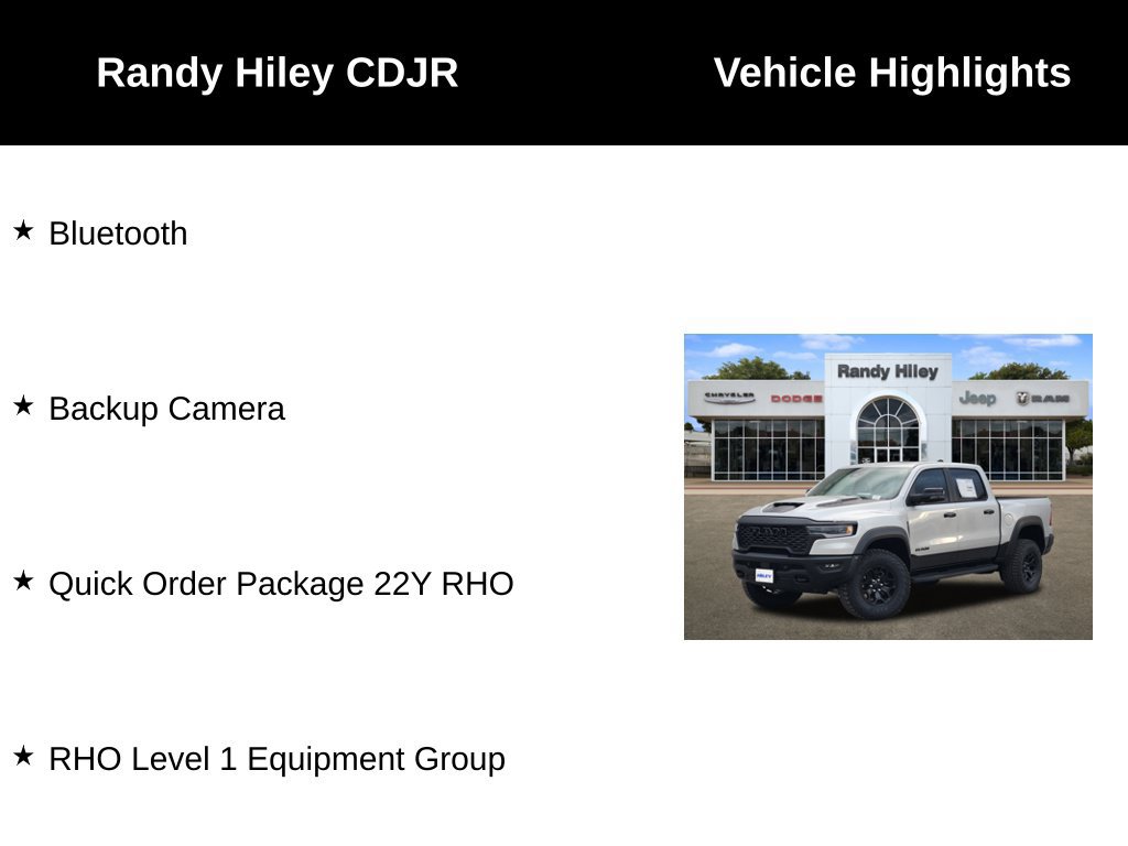 New 2026 RAM 1500 RHO w/ RHO Level 1 Equipment Group AWD/4WD image 5