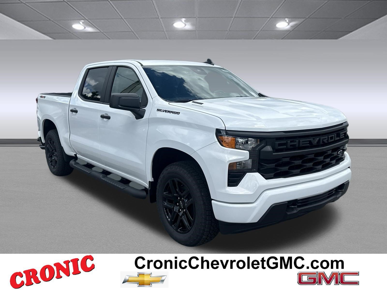 New 2026 Chevrolet Silverado 1500 Custom w/ Turbomax Blackout Package AWD/4WD image 1