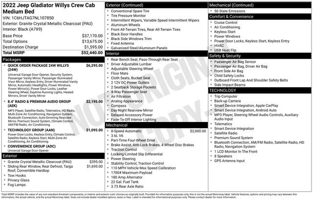 Used 2022 Jeep Gladiator Sport AWD/4WD image 18