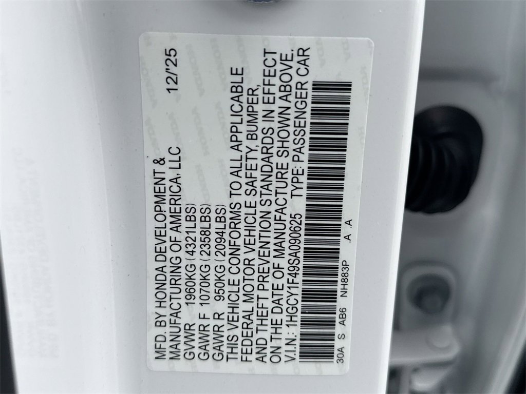 New 2025 Honda Accord SE image 26