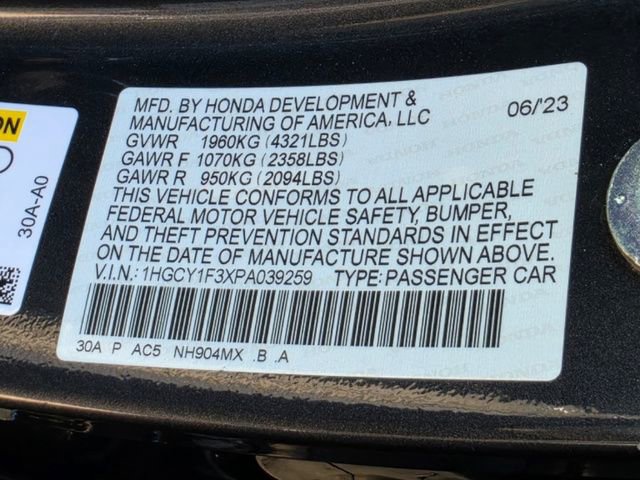 Used 2023 Honda Accord EX image 33