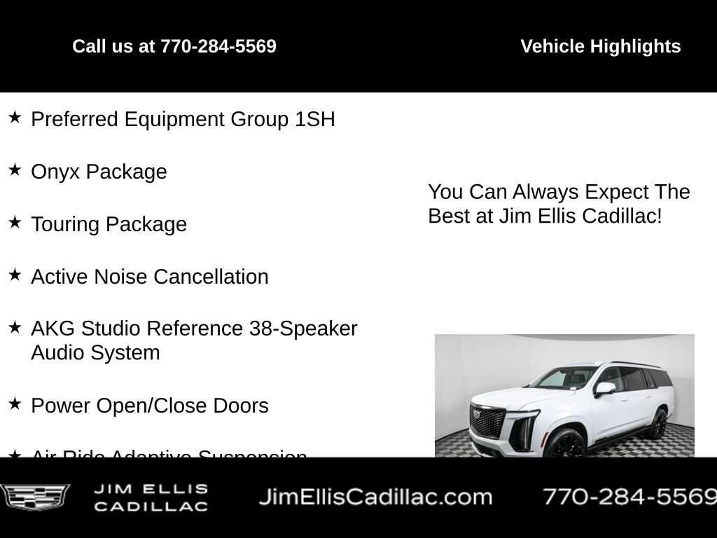 Certified 2026 Cadillac Escalade ESV Platinum Sport w/ LPO, ONYX Package AWD/4WD image 4