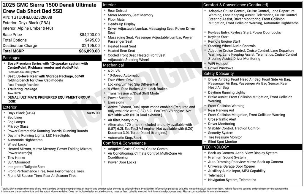 Certified 2025 GMC Sierra 1500 Denali Ultimate AWD/4WD image 6