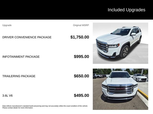 Certified 2021 GMC Acadia SLE w/ Driver Convenience Package AWD/4WD image 8
