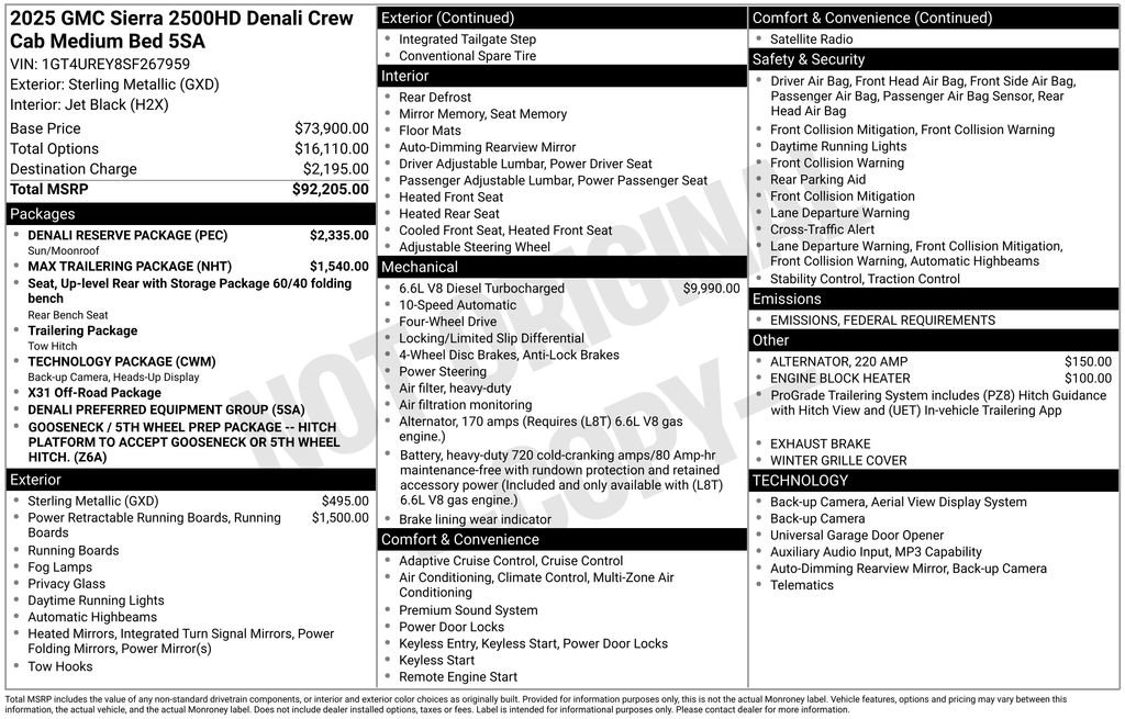 Used 2025 GMC Sierra 2500 Denali w/ Denali Reserve Package image 37