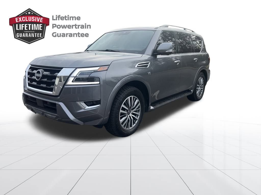 Used 2021 Nissan Armada SL w/ Captain's Chairs Package image 1