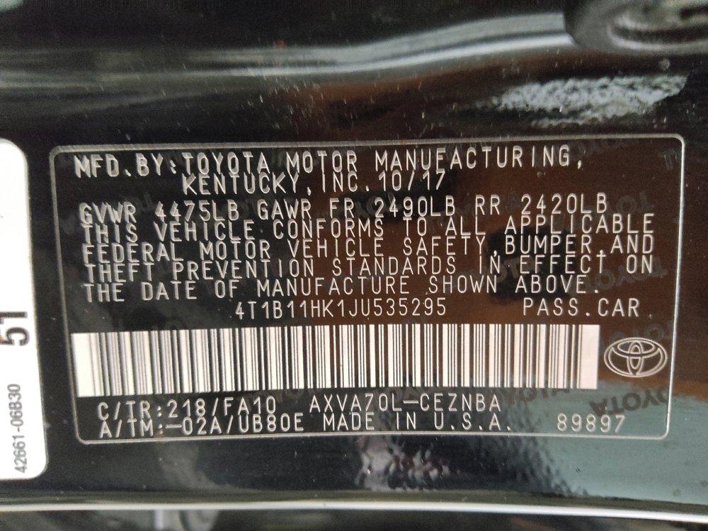 Used 2018 Toyota Camry LE w/ Convenience Package FWD image 33