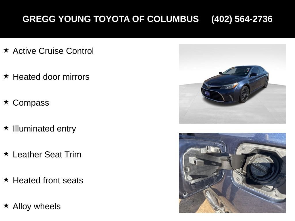 Used 2018 Toyota Avalon Touring w/ All Weather Liner Package image 13
