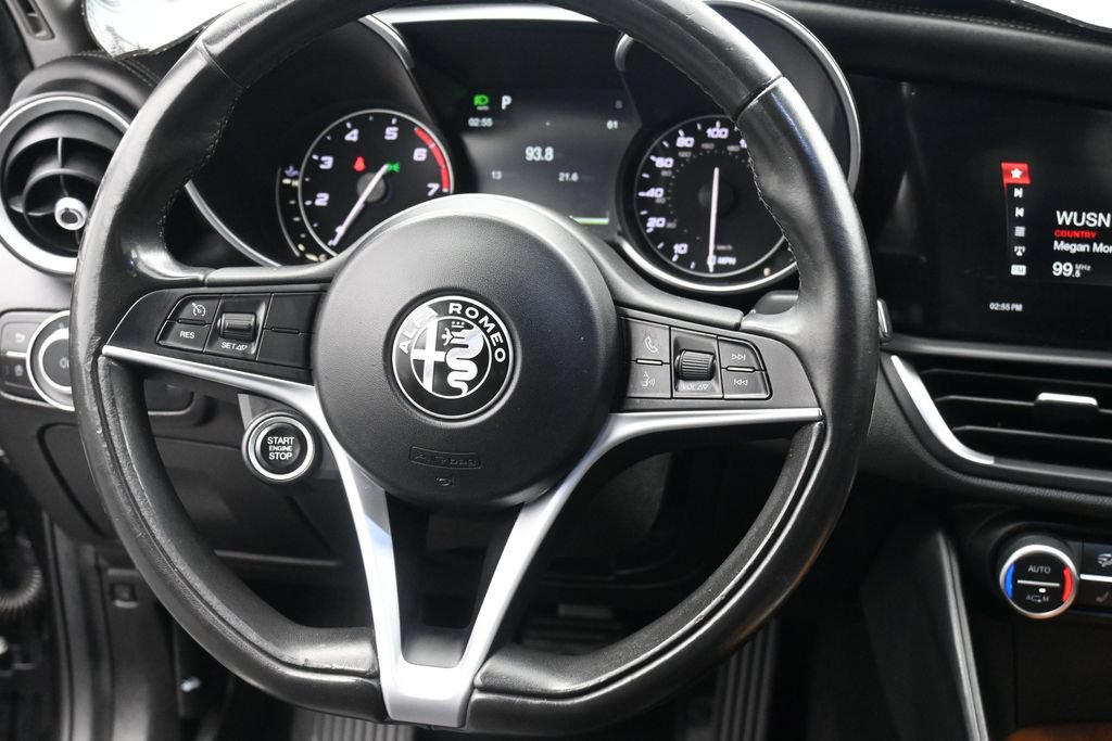 Used 2017 Alfa Romeo Giulia Ti w/ TI Lusso Light Wood Package RWD image 12