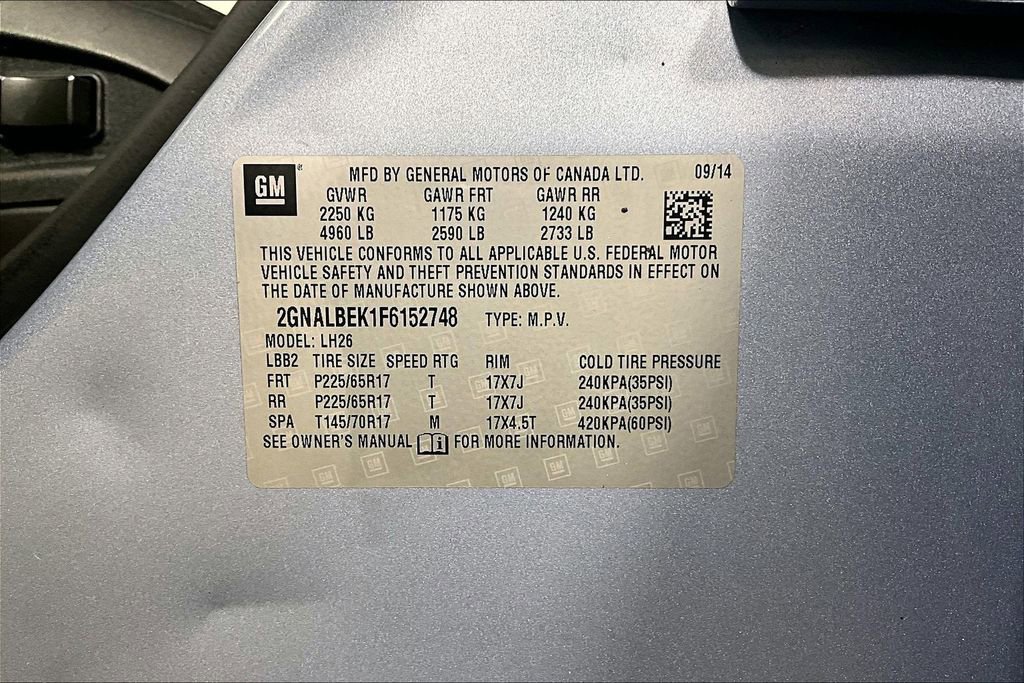 Used 2015 Chevrolet Equinox LT w/ Driver Convenience Package image 31