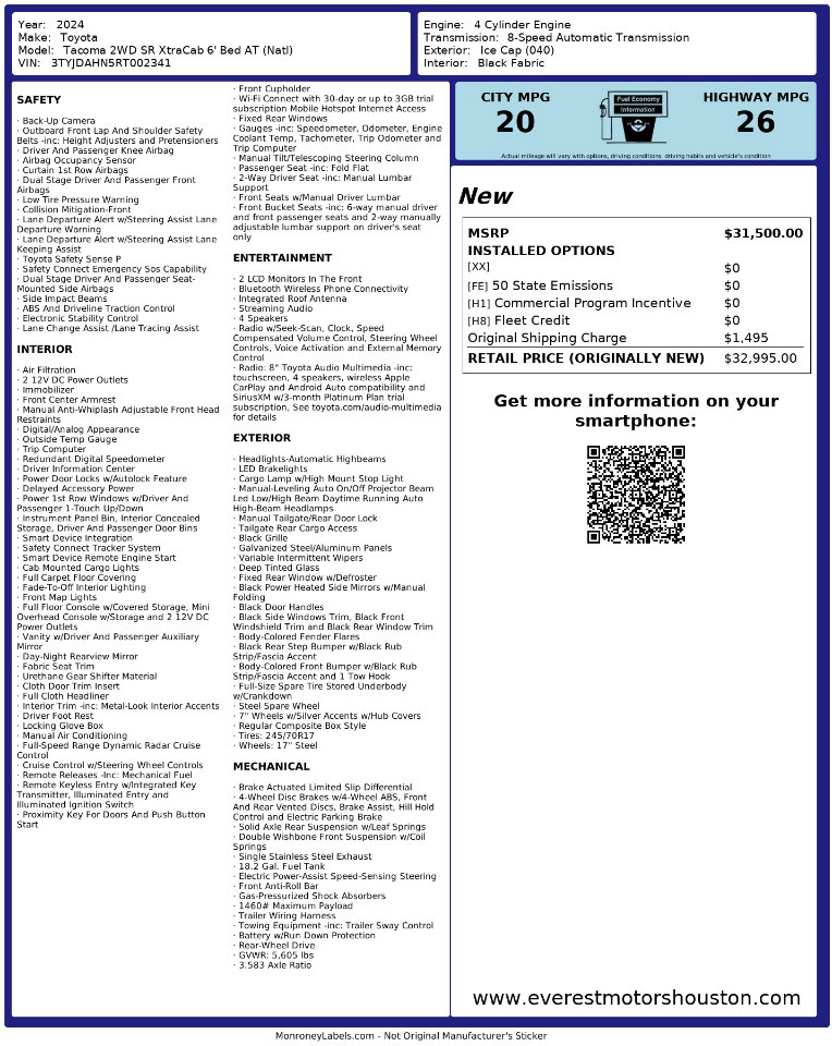 Used 2024 Toyota Tacoma SR image 28