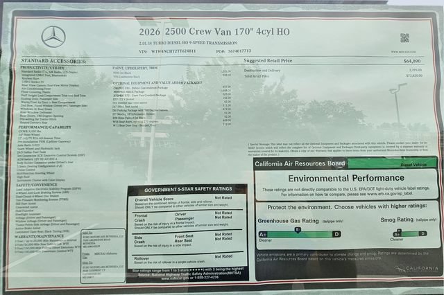 New 2026 Mercedes-Benz Sprinter 2500 image 11