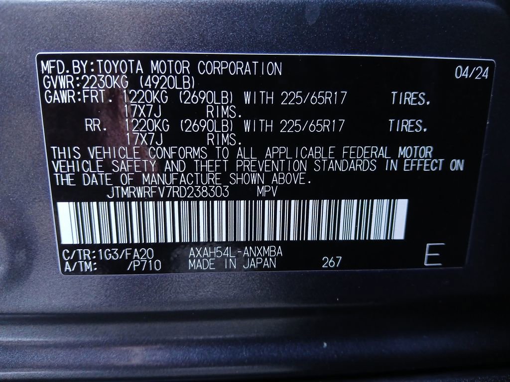 Used 2024 Toyota RAV4 XLE w/ Convenience Package AWD/4WD image 35