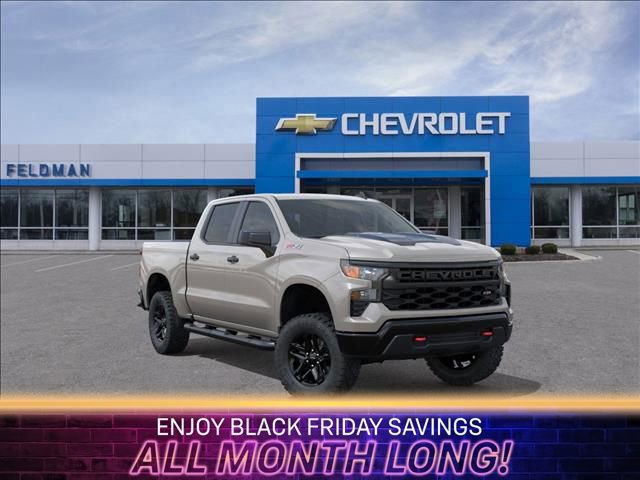 New 2026 Chevrolet Silverado 1500 Custom Trail Boss w/ LPO, Dark Essentials Package