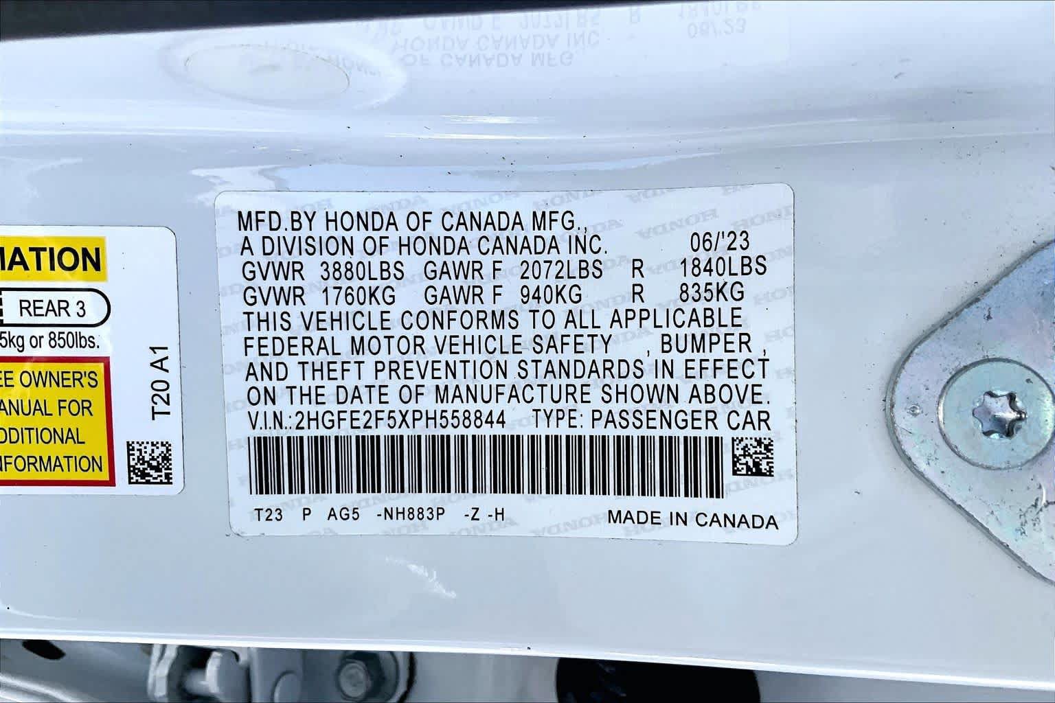 Used 2023 Honda Civic Sport image 34