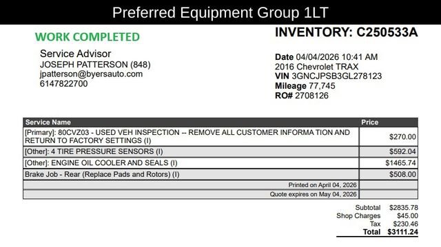 Used 2016 Chevrolet Trax LT w/ LT Convenience Package image 8