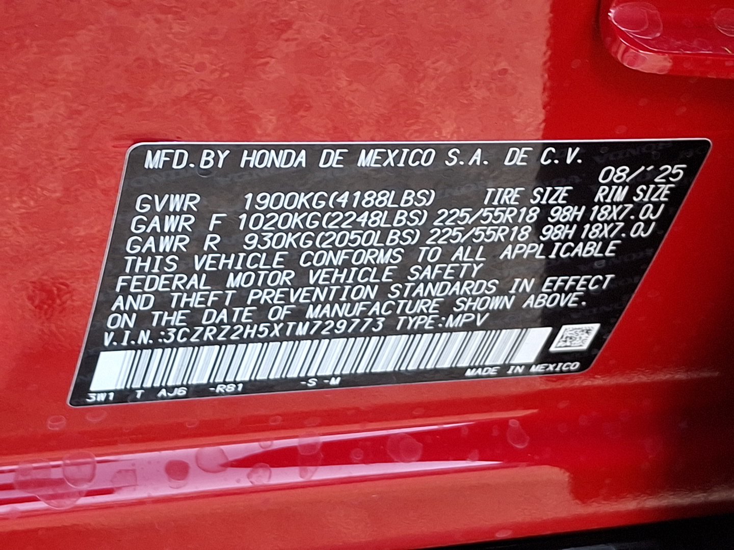 New 2026 Honda HR-V Sport image 18