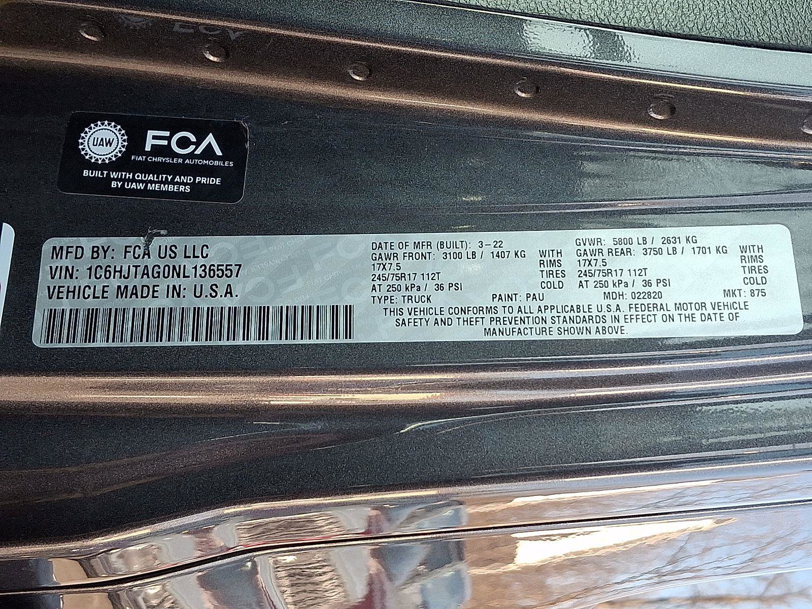 Certified 2022 Jeep Gladiator Sport image 25