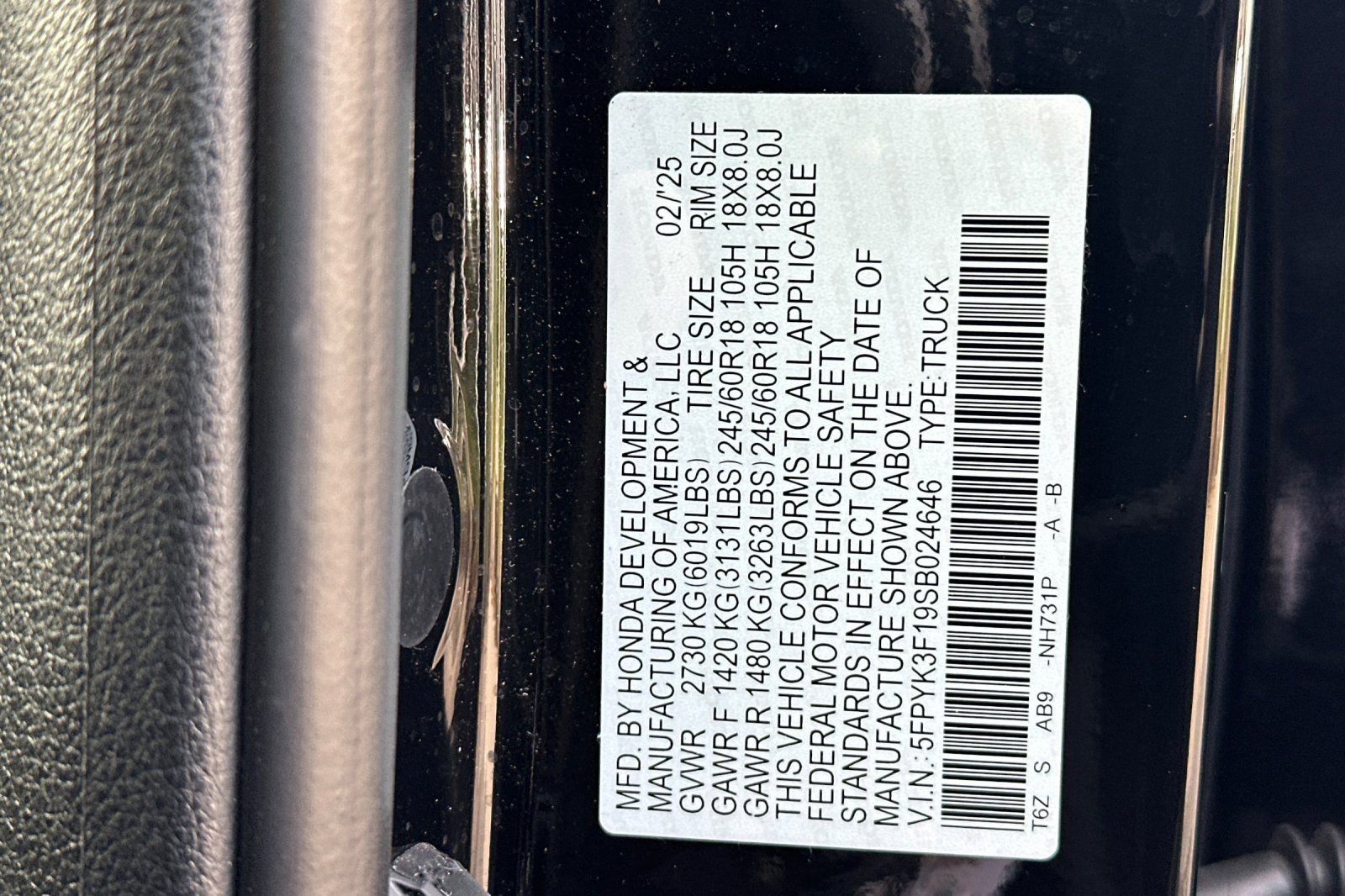 Used 2025 Honda Ridgeline Sport image 34