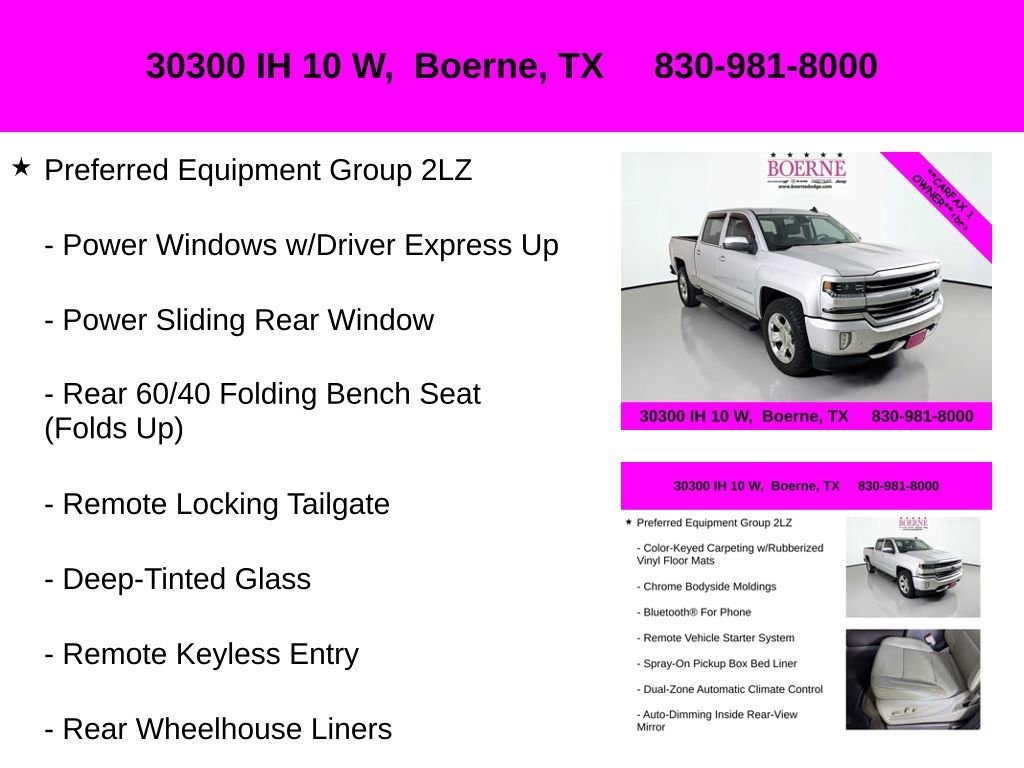 Used 2017 Chevrolet Silverado 1500 LTZ Z71 w/ LTZ Plus Package image 10