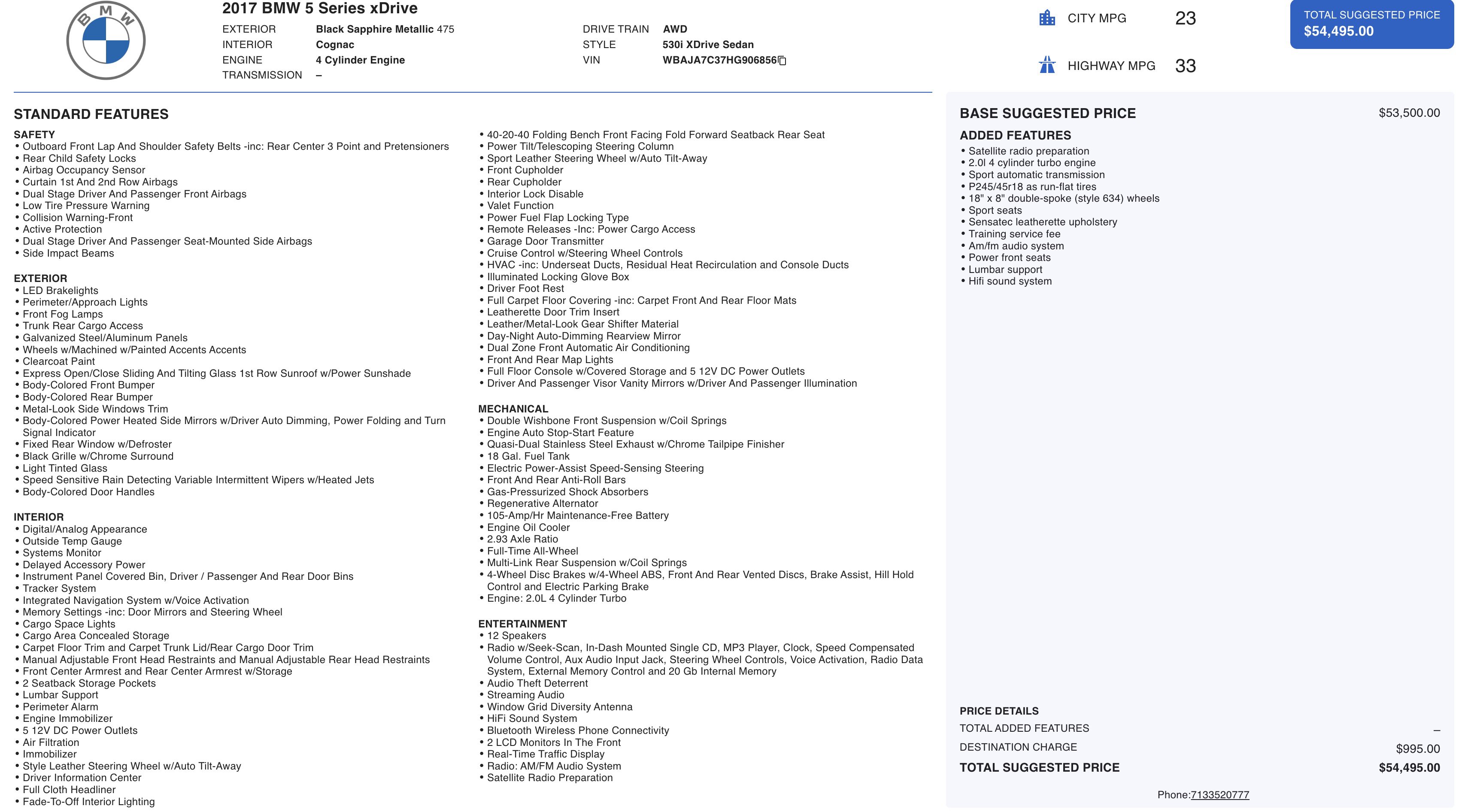 Used 2017 BMW 530i xDrive image 2