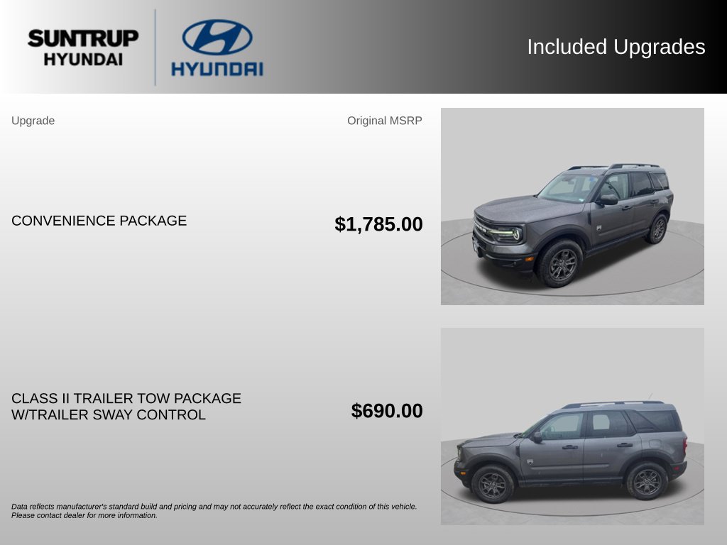 Used 2023 Ford Bronco Sport Big Bend w/ Convenience Package AWD/4WD image 2
