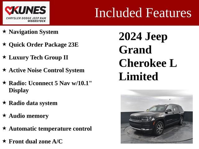 Used 2024 Jeep Grand Cherokee L Limited w/ Luxury Tech Group II image 3