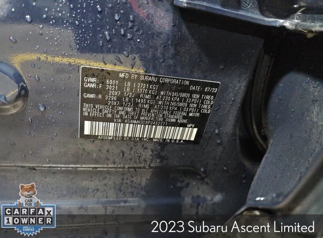 Used 2023 Subaru Ascent Limited image 34