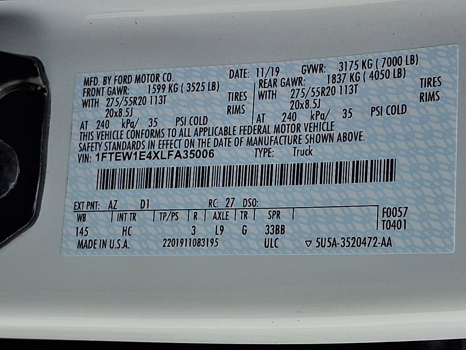 Used 2020 Ford F150 Lariat w/ Equipment Group 502A Luxury image 30