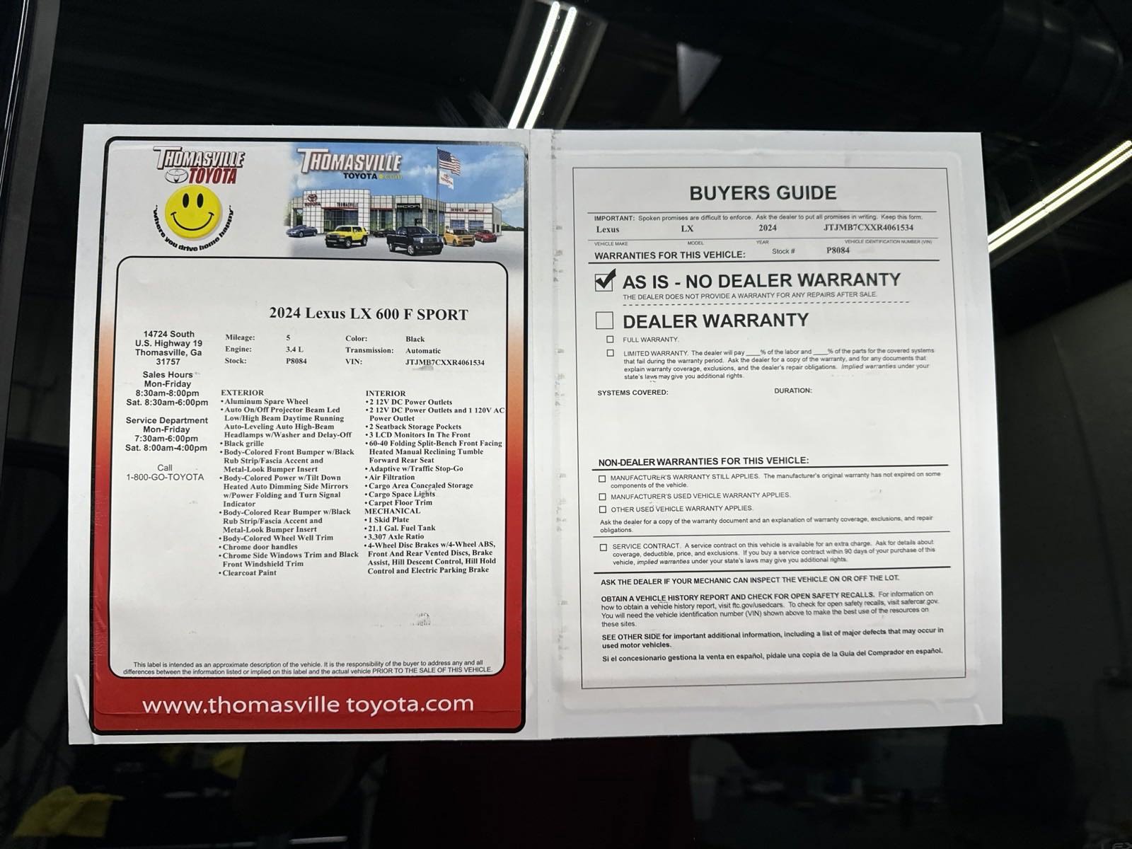 Used 2024 Lexus LX 600 F Sport image 50