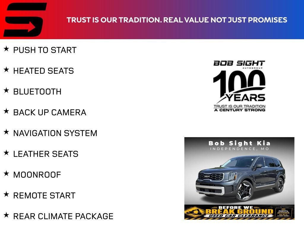Used 2024 Kia Telluride S w/ S Sunroof Package AWD/4WD image 2
