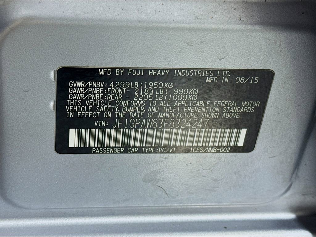 Used 2015 Subaru Impreza 2.0i Sport Limited w/ Popular Package #1 AWD/4WD image 36