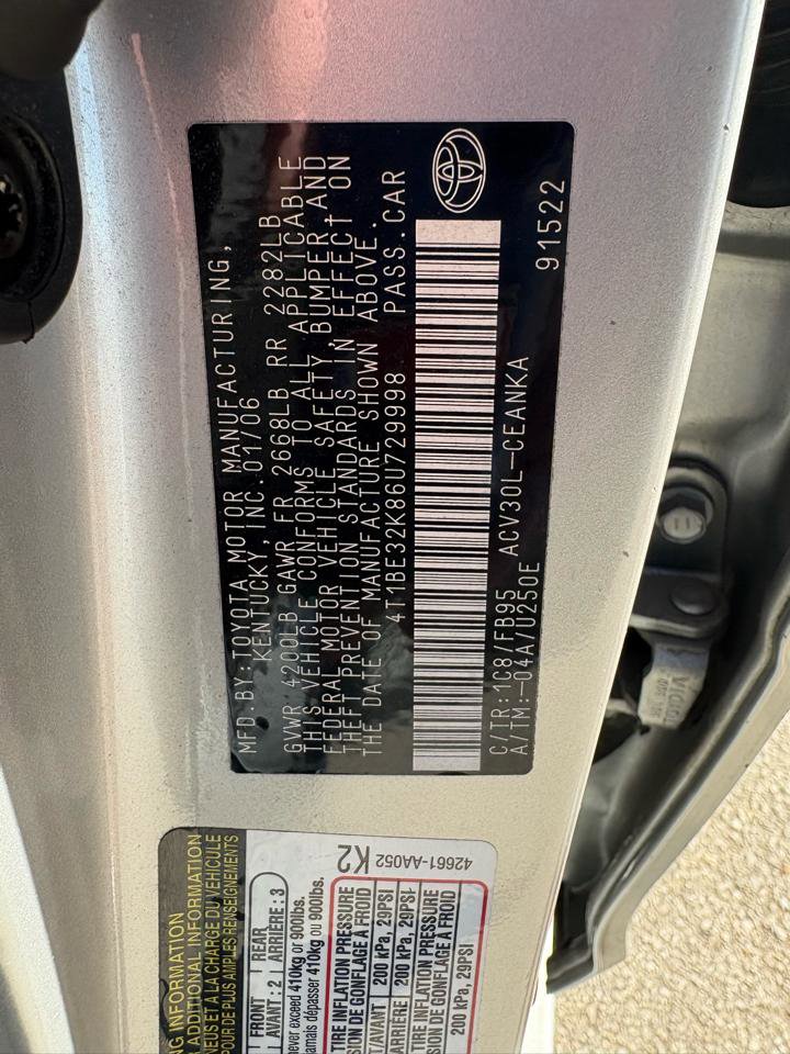 Used 2006 Toyota Camry LE FWD image 7