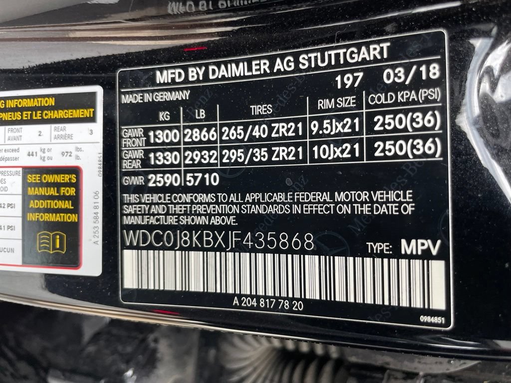 Used 2018 Mercedes-Benz GLC 63 AMG S image 30