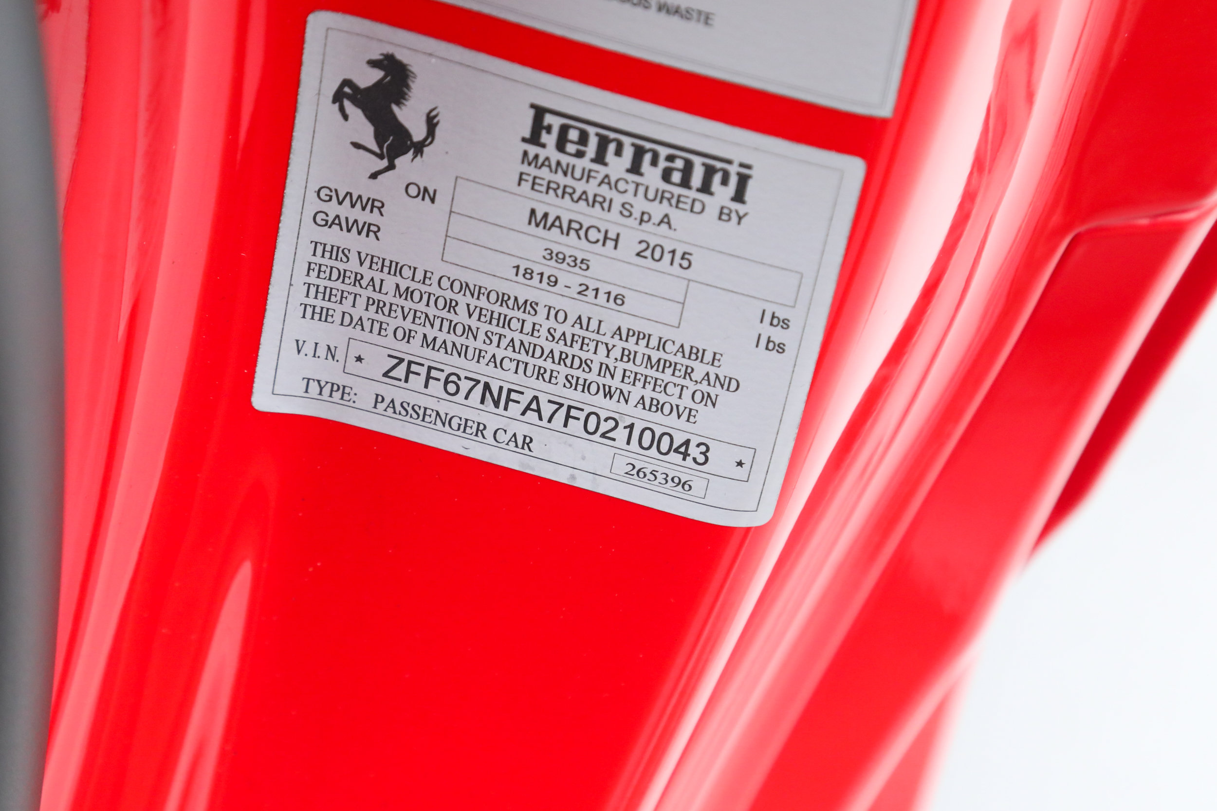 Certified 2015 Ferrari 458 Italia Coupe RWD image 38