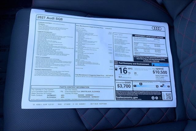 New 2027 Audi SQ8 Prestige AWD/4WD image 13