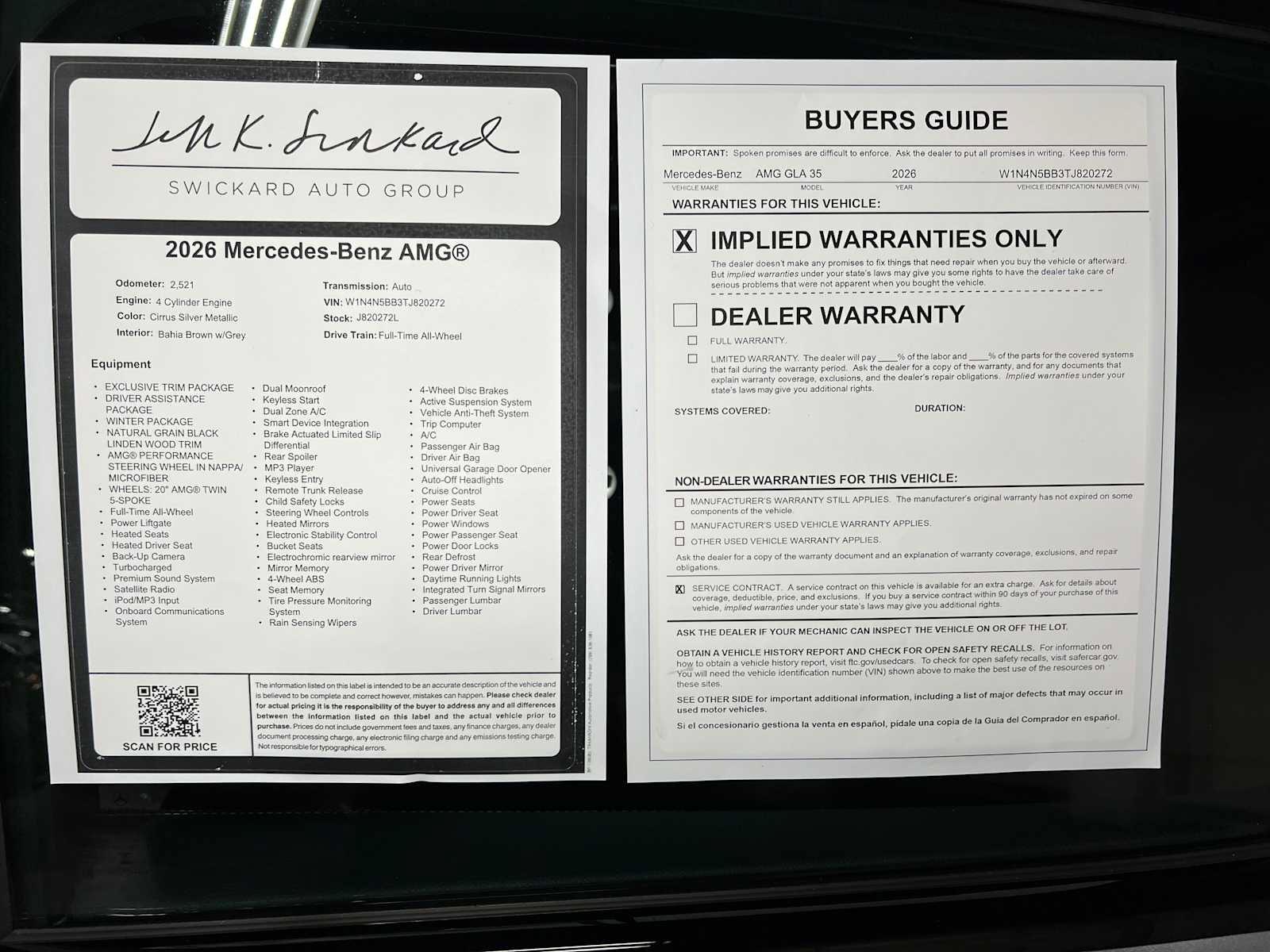 Certified 2026 Mercedes-Benz GLA 35 AMG 4MATIC image 45