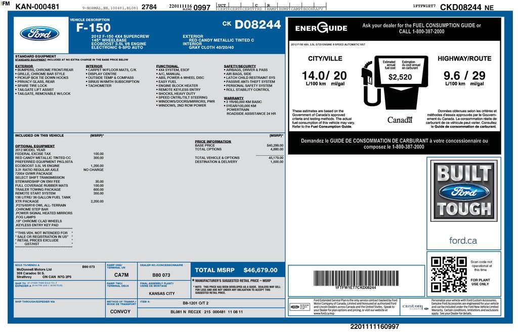 Used 2012 Ford F150 XLT w/ XTR Pkg image 2