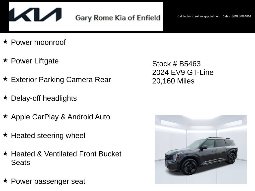 Certified 2024 Kia EV9 GT-Line AWD/4WD image 21