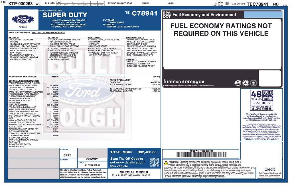 New 2026 Ford F550 4x4 Crew Cab image 26