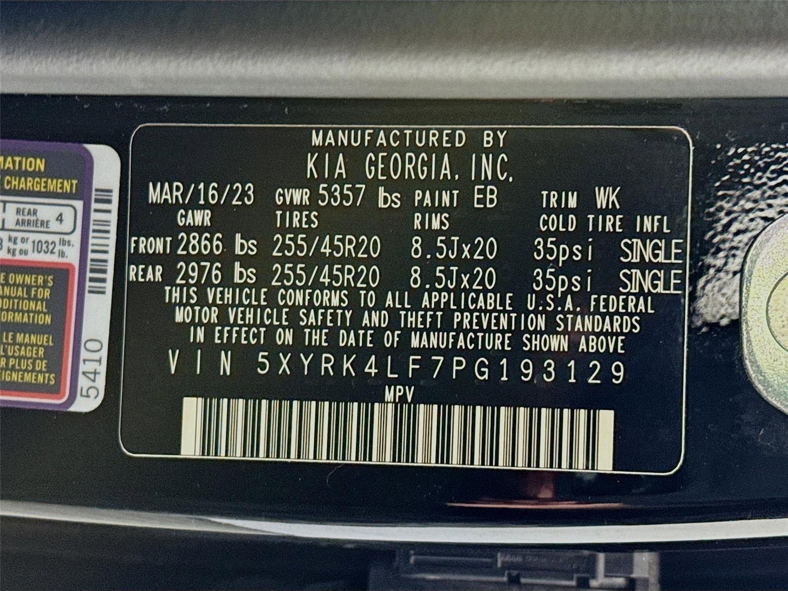 Certified 2023 Kia Sorento SX FWD image 34