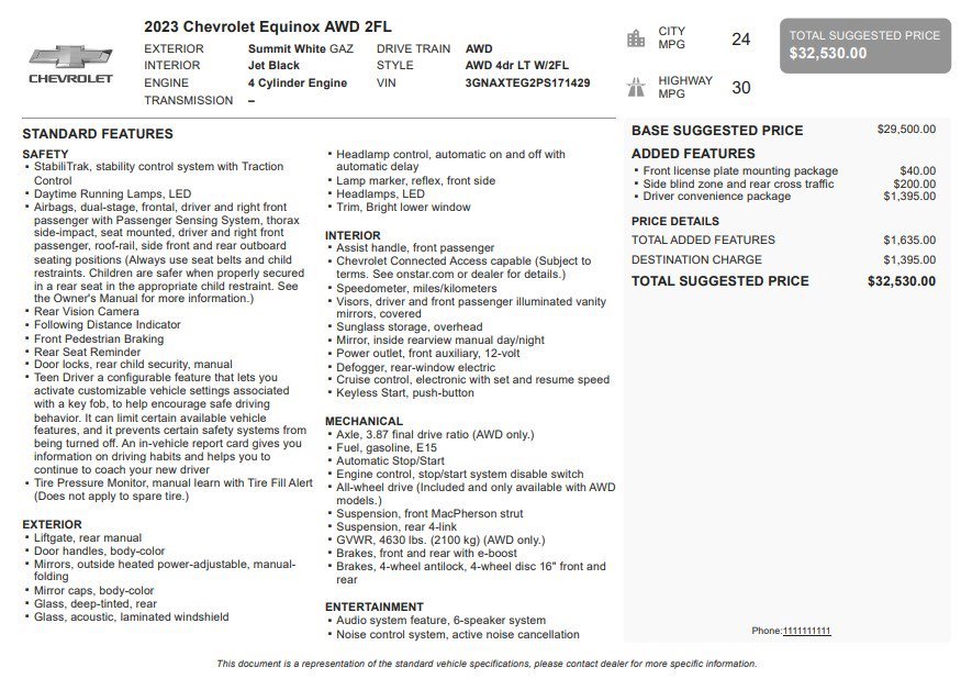 Certified 2023 Chevrolet Equinox LT w/ Driver Convenience Package AWD/4WD image 34